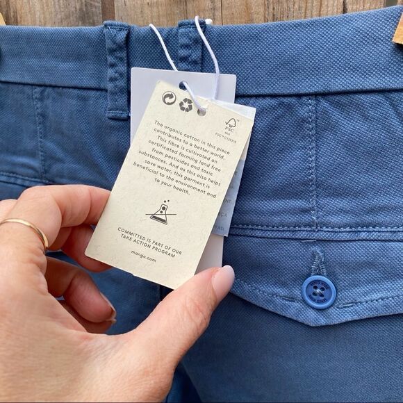 MANGO organic cotton pants size 9 NWT - Picture 3 of 13